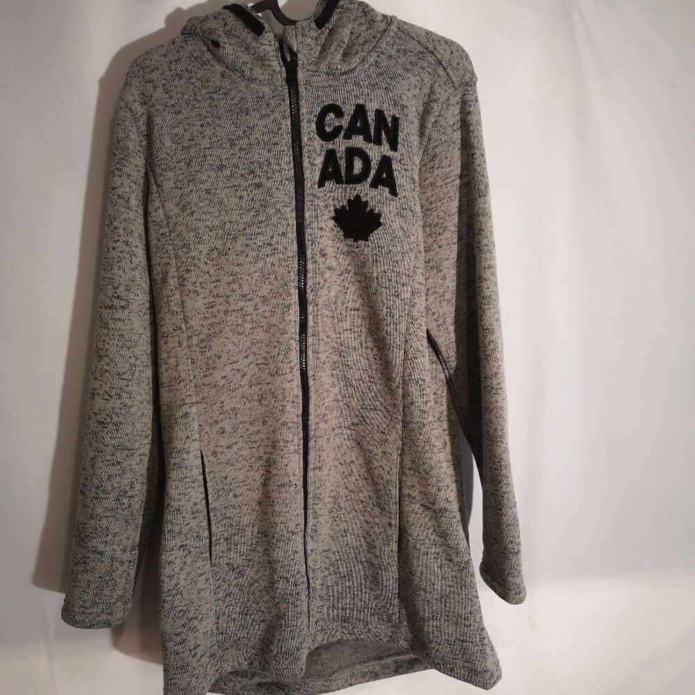 Joe Fresh Ladies Fleece Lined Knit Hooded Coat